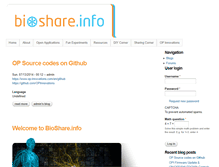 Tablet Screenshot of bioshare.info